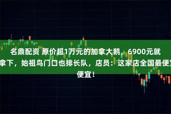 名鼎配资 原价超1万元的加拿大鹅，6900元就能拿下，始祖鸟门口也排长队，店员：这家店全国最便宜！
